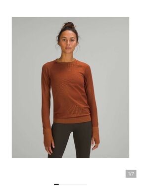 Lululemon Rest Less Pullover - Warp Date Brown and Desert Sun - Women’s Size 12